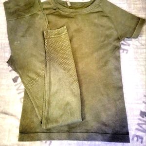 Matching Army Green Athletic Set